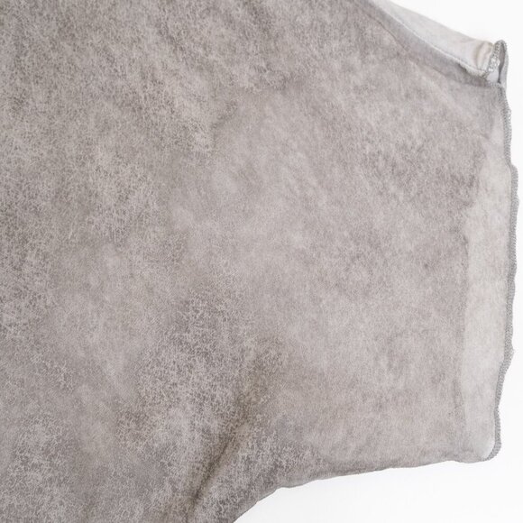 Umit Unal Acid Spray Top Oversized Blouse 100% Silk in Gray - Picture 9 of 16